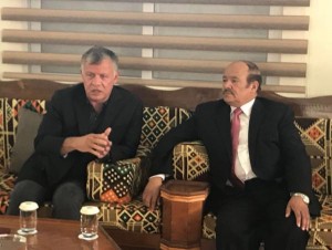 الملك في دارة الرحيمي ويلتقي شخصيات من جرش