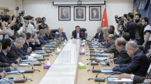 وزير المالية ملحس يدخل بمشادة كلامية مع النقباء و يؤكد رفض سحب قانون الضريبة