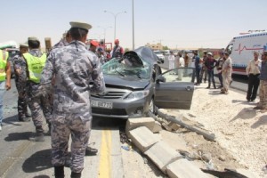 ثلاث وفيات واصابتان في حادث تصادم بمحافظة الطفيلة