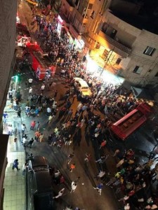 حالات اختناق اثر حريق مخابز فرح الدولية بجبل النزهة