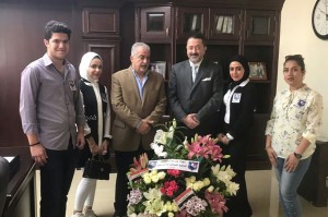 طلبة الجالية العراقية في جامعة عمان الاهلية يهنئون أ.د.ساري حمدان بمناسبة تعيينه رئيسا للجامعة