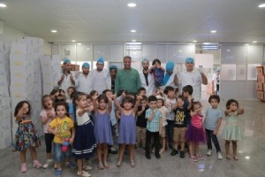 وفد من طلبة رياض ومدارس جامعة الزرقاء يزور محطة مياه زاركي