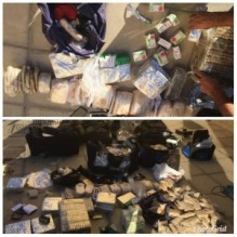 بالصور... مداهمات امنية تسفر عن ضبط كميات كبيرة من المخدرات بحوزة ٦ اشخاص في الموقر