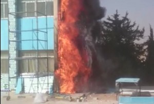 بالصور .. دفاع مدني الشوبك يخمد حريق بمدرسة "بير خداد" دون وقوع اصابات