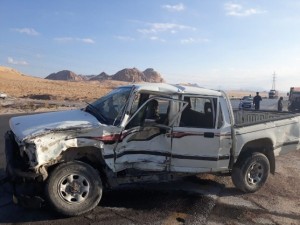 بالصور...وفاة و 3 اصابات في حادث تصادم مركبتين في العقبة