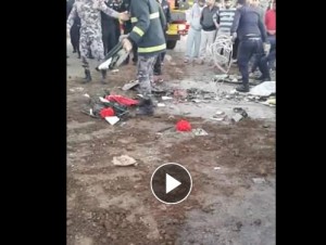 وفاة ثلاثة أشخاص وإصابة أربعة آخرين اثر حادث تصادم مروع في اربد