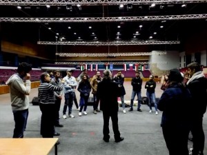 ورشة عمل "في التمثيل والإخراج" لقسم التصميم السينمائي والتلفزيوني والمسرحي في عمان الاهلية