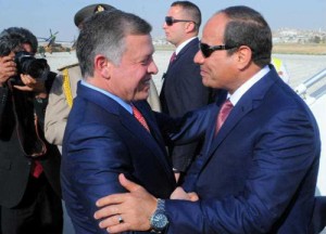 الرئيس المصري عبد الفتاح السيسي في الأردن الأحد