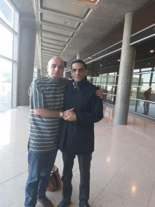 السعايدة يسقبل الزميل النجار في مطار الملكة علياء الدولي