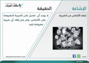 "ضريبة الدخل": لا تعديل على الضريبة المفروضة على الألماس