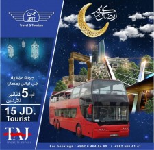 جت’ تبدأ رحلات الباص المكشوف في ليالي رمضان ببرنامج حافل ومتميز