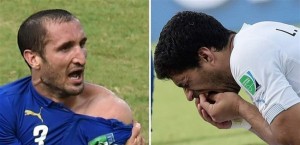 سواريز يكشف أسرار "عضة" كيلليني