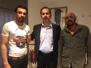 وصول السفير الاردني الى موقع المهندسين الاردنيين في منطقة اتروا