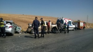 وفاة شخصين وإصابة ثلاثة آخرين اثر حادث تصادم في محافظة المفرق