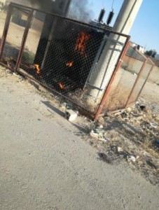 انفجار محول كهربائي رئيسي في منطقة الجوفة بالاغوار الجنوبية