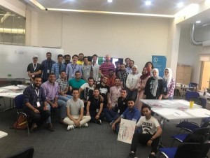 Orange الأردن تدعم ورشة عمل للرسام عمر العبداللات في "الحسين التقنية"