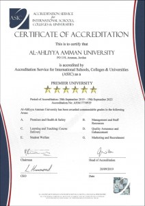              جامعة عمان الأهلية تحصل على الإعتماد الدولي الكامل من ASIC 