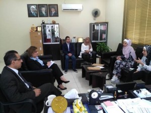 كلية الحقوق في جامعة عمان الأهلية تستضيف خبيرة العيادات القانونية منسقة برنامج  UNDP- LEGAL CLINICS