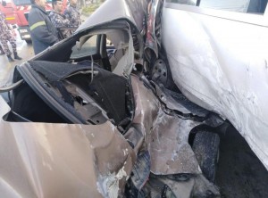 وفاه شخص وإصابة ثمانية آخرين اثر حادث تدهور في محافظة البلقاء