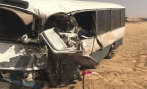 11 اصابة بتصادم "باص ومركبة" في منطقة ثغرة الجب بالمفرق