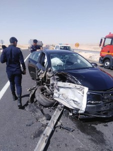 وفاة و6 إصابات بحادث عند تحويلة القطرانة