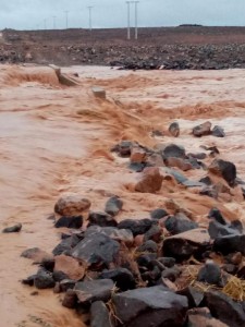 وفاة أثناء البحث عن 3 أشخاص جرفتهم السيول في الرويشد