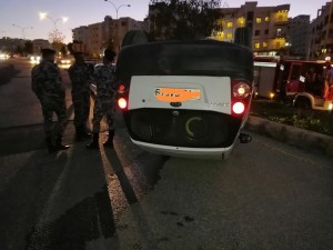 اصابة بحادث بالقرب من جسر ياجوز