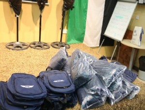 "جت " توزع معاطف وحقائب على التجمعات السكانية النائية والمدارس بعجلون