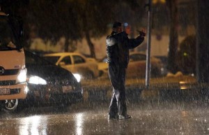 الامن يحذر من المنخفض الجوي المتوقع