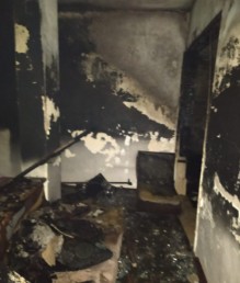 اصابة 6 اشخاص بحريق منزل بمنطقة النصر بالعاصمة عمان