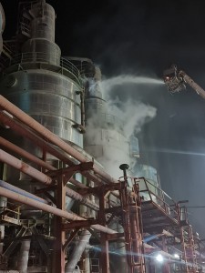 السيطرة على حريق بسيط في مصنع البوتاس