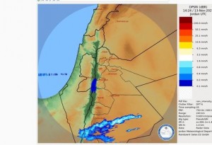 بدء تساقط الامطار جنوب الأردن