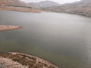 سد الموجب بعد اول منخفض - صور