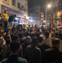 وقفة احتجاجية في الهاشمي الشمالي نصرة للاقصى