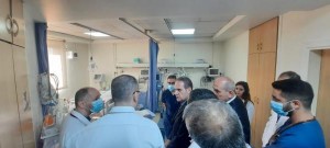 وزير الصحة يطمأن على مصابي حادثة اللويبدة