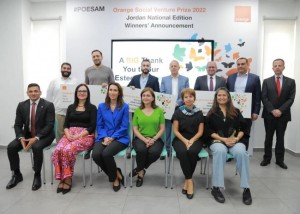 أورنج الأردن تعلن عن الفائزين بالنسخة المحلية من جائزة مشاريع التنمية المجتمعية (OSVP)