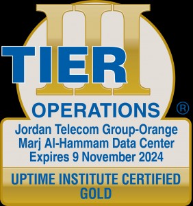 أورنج الأردن تحصل على الشهادة الذهبية للاستدامة التشغيلية "Tier III"