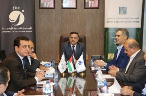 الضمان الاجتماعي توقع اتفاقية مع شركة الأسواق الأولى لتوفير نافذة لها داخل مجمع (النافورة مول) في العقبة