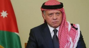 الملك في دارة الرئيس ابوالراغب معزيا بوفاة فقيدهم ابراهيم