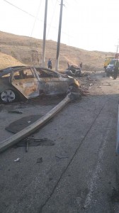 اغلاق جزئي لطريق العدسية باتجاه البحر الميت لإزالة مخلفات الحادث