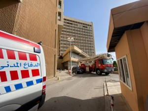 نقل 15 مريضا في مستشفى الملك المؤسس جراء حريق بسيط