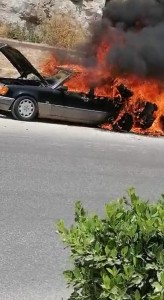 ما حقيقة احراق مواطن لمركبته بسبب مخالفة سير؟