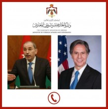 الصفدي لنظيره الأمريكي: ضرورة وقف العدوان على غزة ونحذر من خطورة أوضاع الضفة