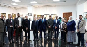 رئيس جامعة عمان الأهلية يفتتح معرض Art Hub للفنون الجميلة
