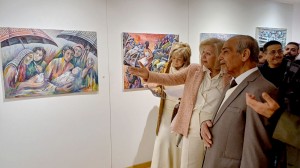 افتتاح معرض نبضات زمن للتشكيلي عبدالرحيم واكد