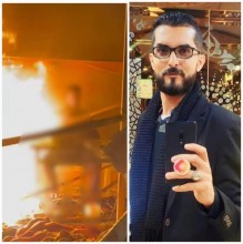 استشهاد الصحفي أحمد منصور متأثرًا باحتراق خيمة في غزة