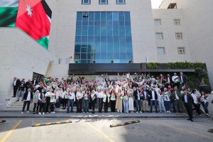 Zain Jordan Celebrates Flag Day with a Massive Flag Towering over Amman