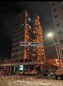 القناة 14.. 4 إصابات في رحوفوت و12 إصابة في بات يام جنوبي. تل أبيب