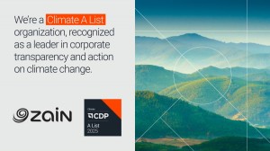 Zain upgraded to top ‘A’ score in CDP Climate Change 2025, region’s only telecom operator at this leadership level